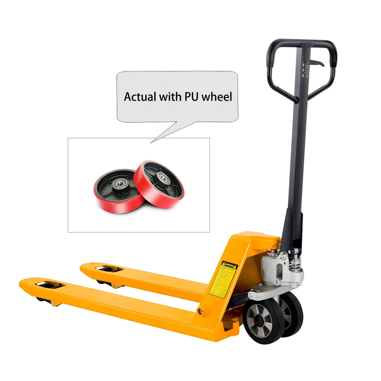 APOLLOLIFT PU Steering Wheel 7"X2"/180X50mm For Pallet Jack Wheel