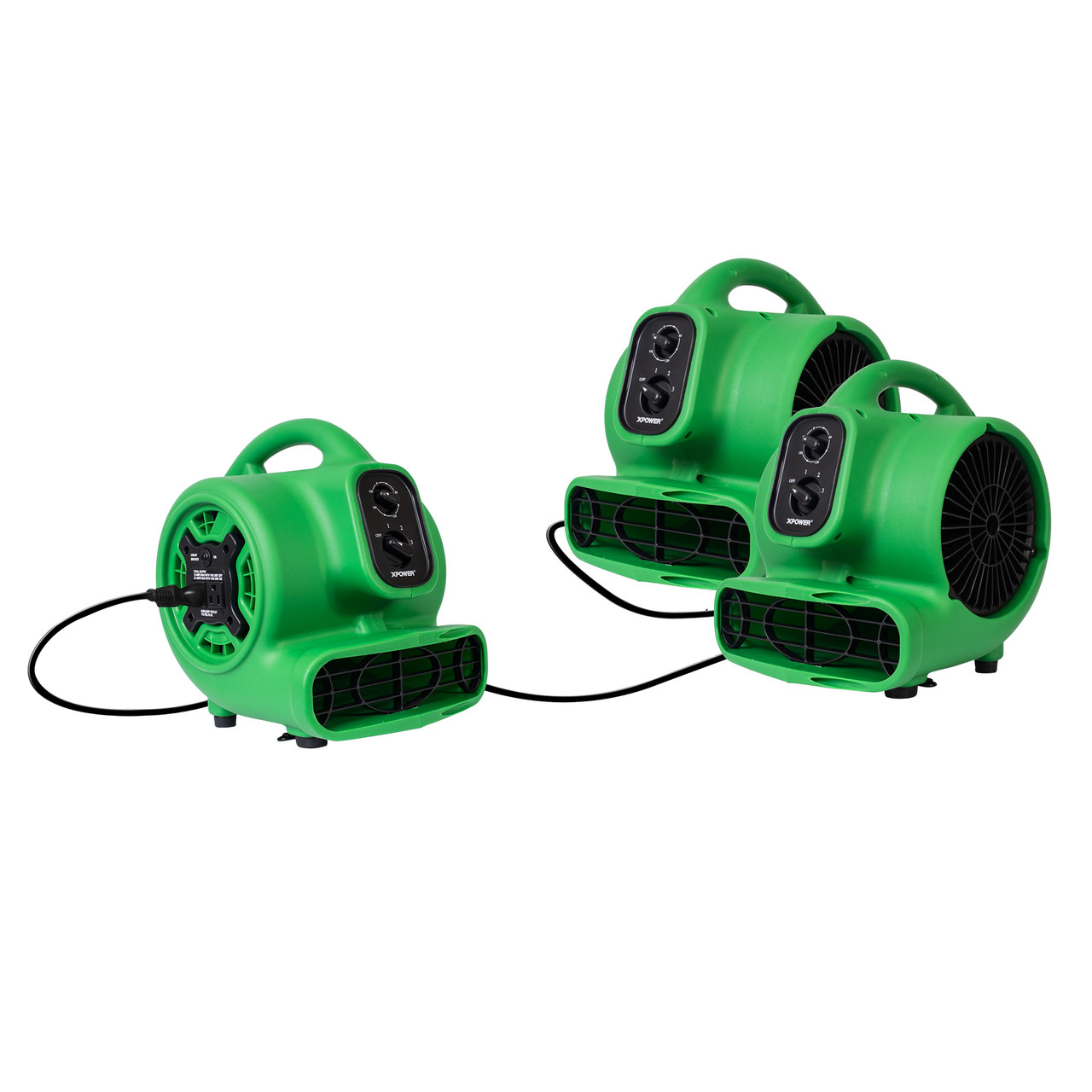 XPOWER 1/4 HP ミニエアムーバー (P-230AT-Green) | JB Tools