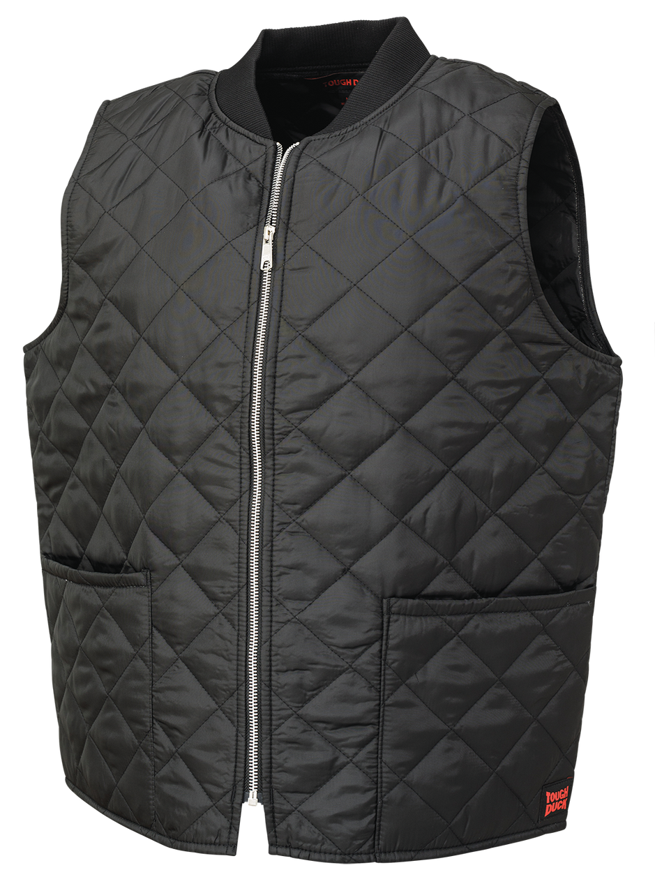 トップス YOKE QUILTING PADDED VEST トップス YOKE QUILTING PADDED VEST Leather Yoke Quilted Vest