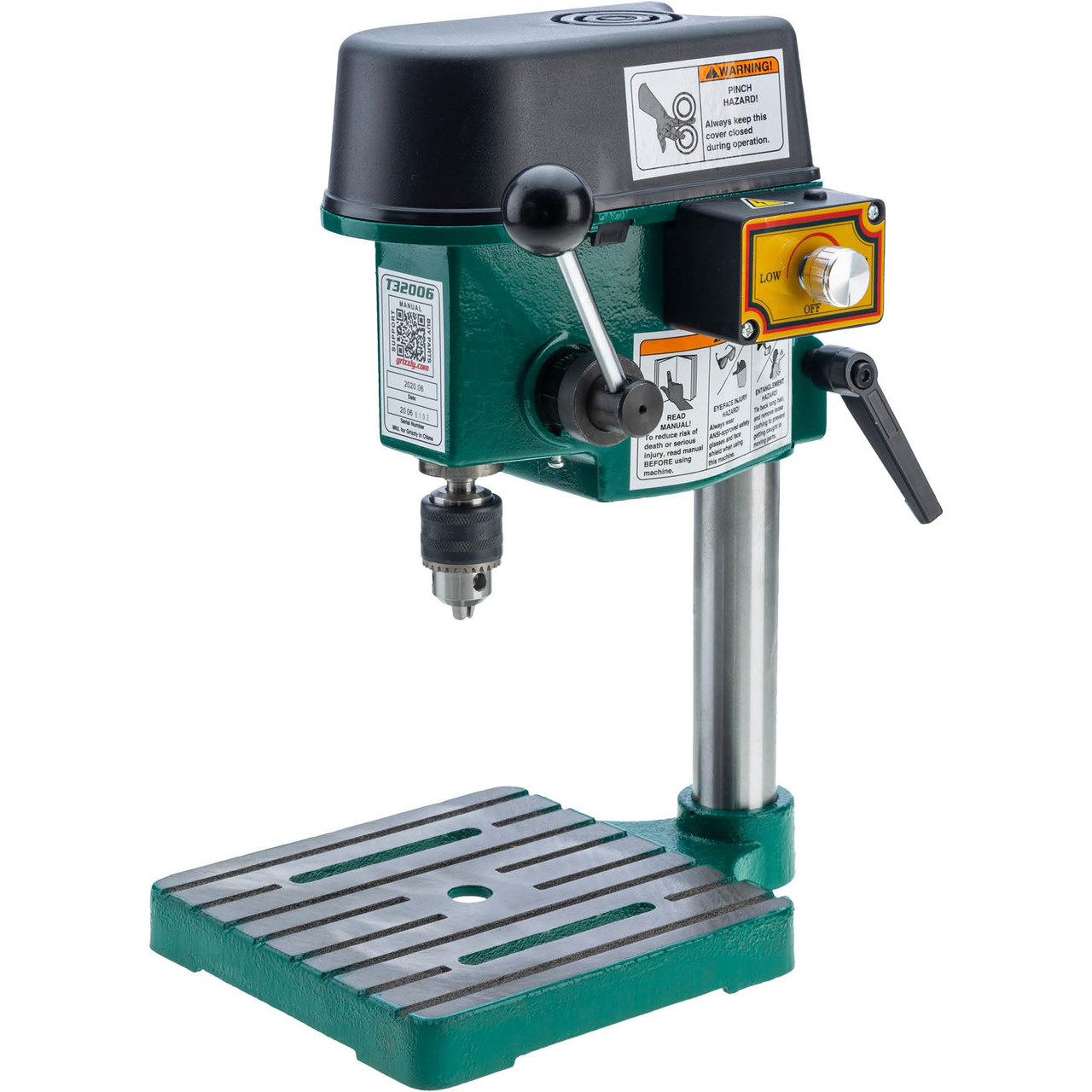 Grizzly Industrial Mini Variable Speed Drill Press (T32006) | JB Tools