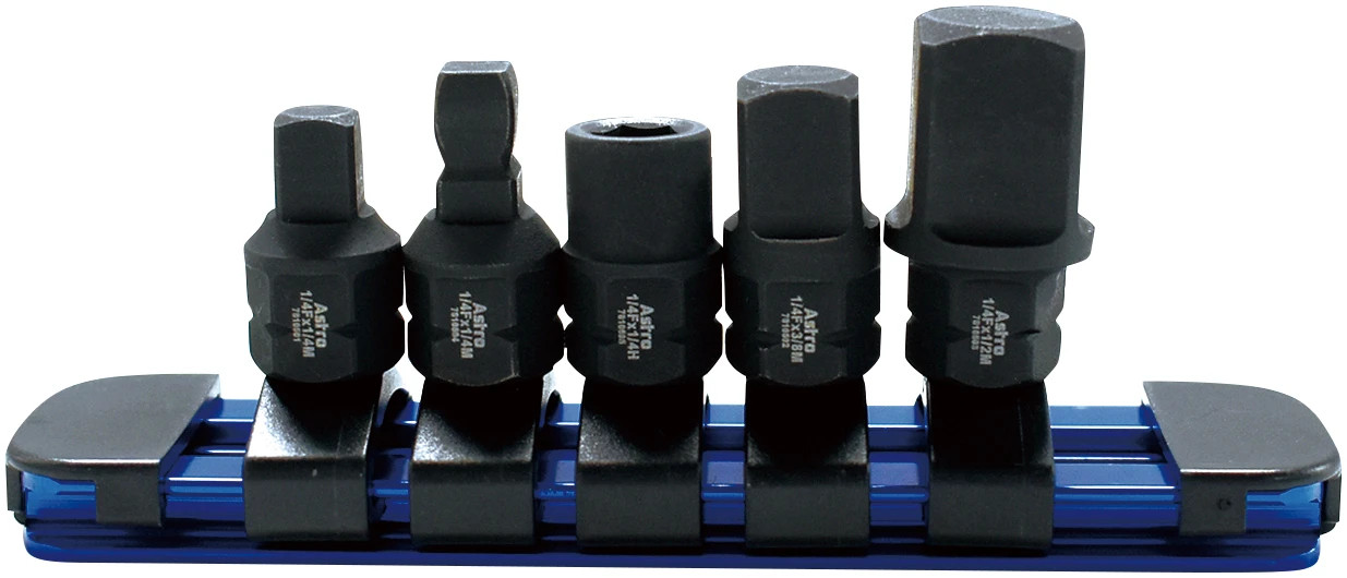 ASTRO 5-Piece 1/4” Nano Drive Size Adapter Set | JB Tools