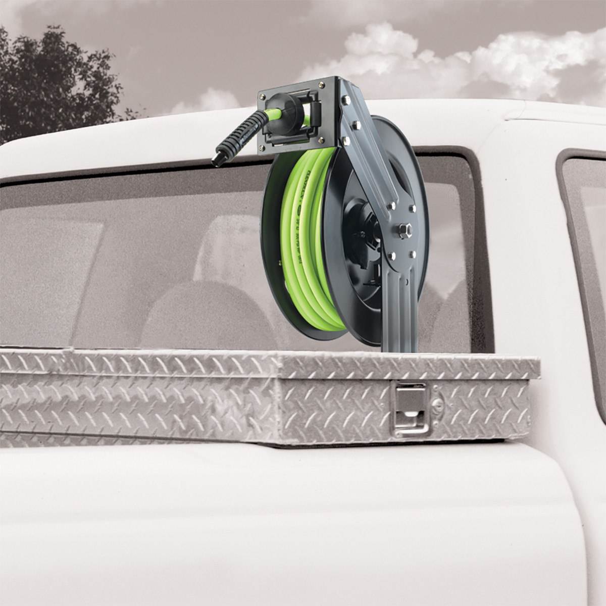 Flexzilla Retractable Air Hose Reel 3/8 in x 50 ft Hybrid (L8611FZ