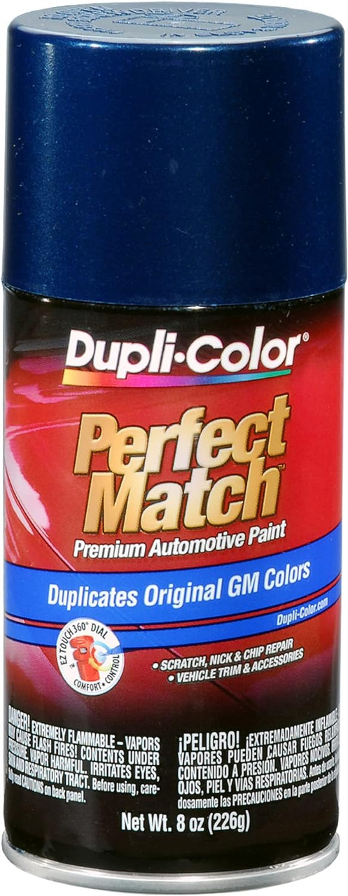 Duplicolor BGM0506 Perfect Match Automotive Paint, GM Indigo Blue Metallic,  8 Oz Aerosol Can