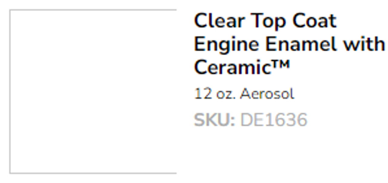 Duplicolor DA1692 General Purpose Enamel Crystal Clear 12 Oz. Aerosol