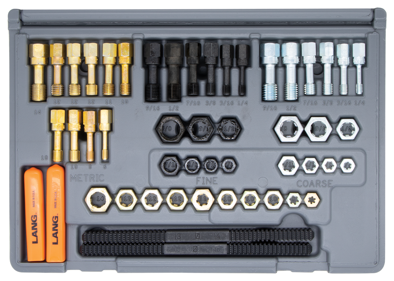 Lang Tools 971 48 piece SAE & Metric Thread Restorer Set