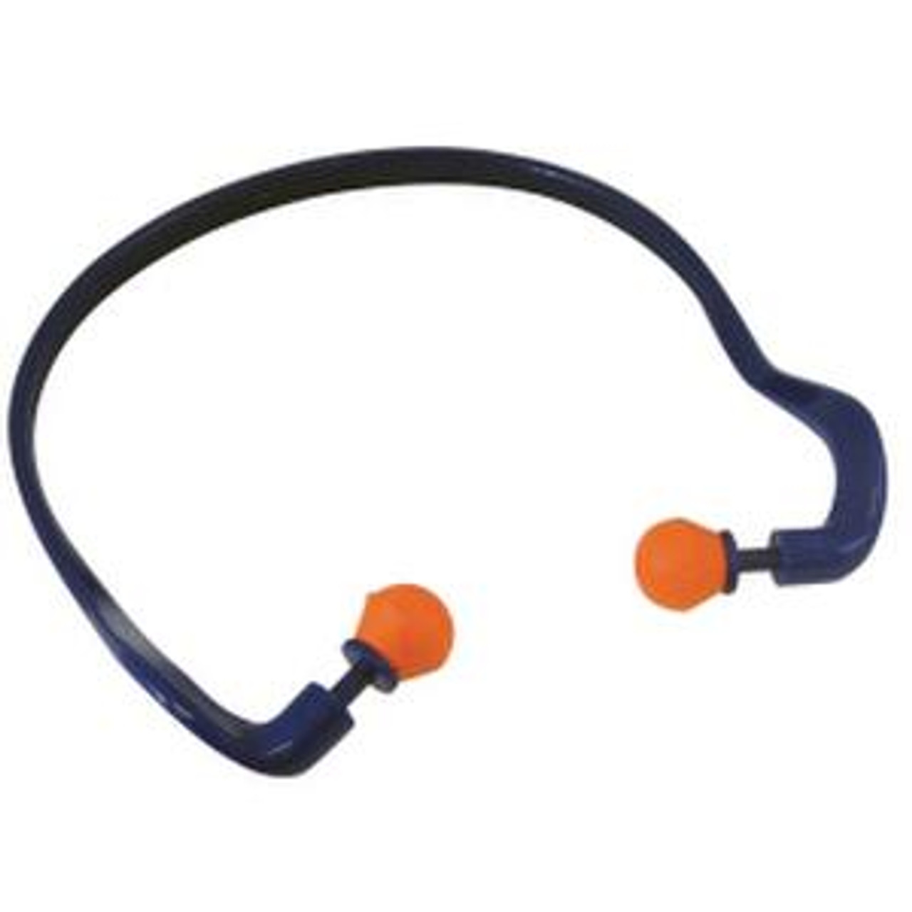 Sellstrom Reusable Banded Ear Plugs, Hearing Protection for Work, 25dB NRR,  Hi-Viz Green/Blue, S23430