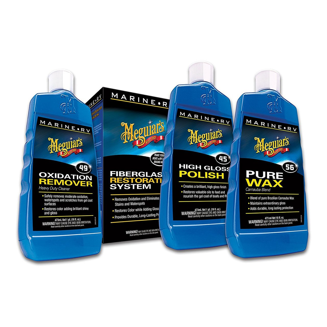 (2-Packs) Meguiar's Auto Car POLISH & RUBBING COMPOUND Combo ~Safe on all  Finish