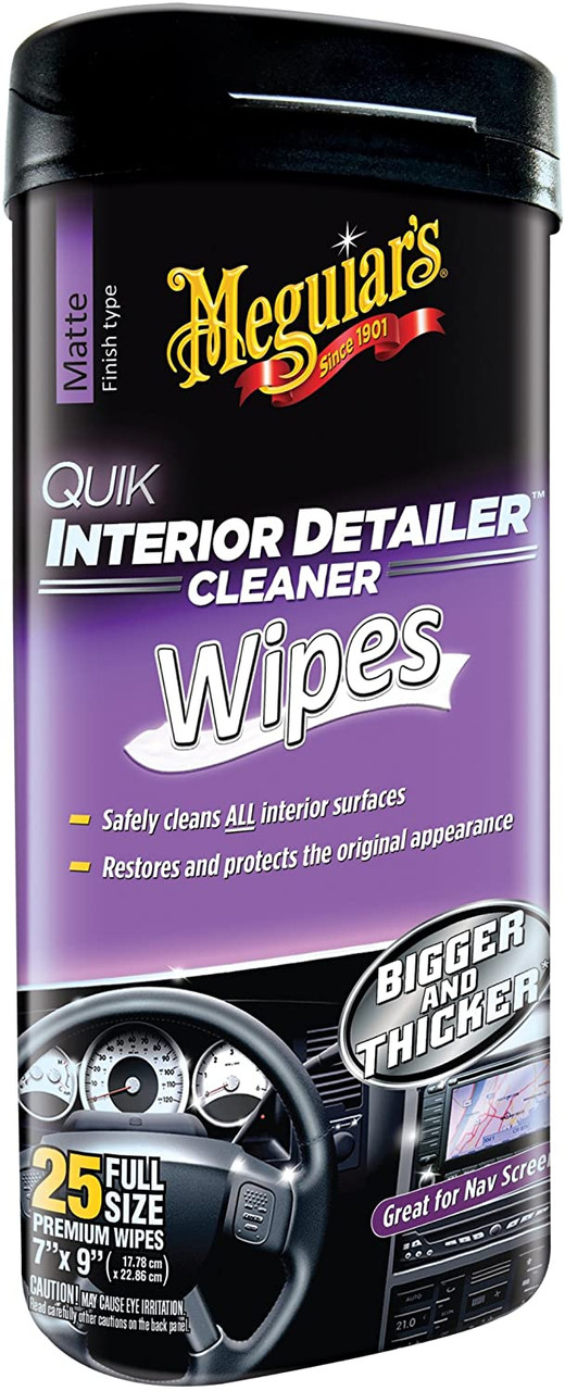  Meguiar's Citrus-Fresh Cleaning Wipes for Interior and Exterior  Surfaces - 30 Wipes : Everything Else