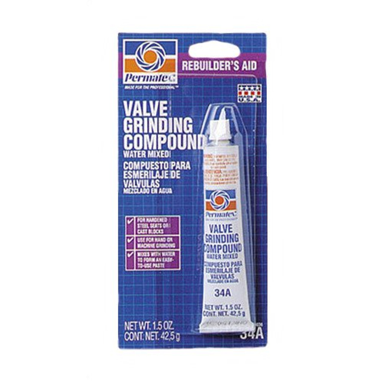 Permatex Valve Grinding Compound 1.5 oz Removes Surface Defects Corrosion  80036
