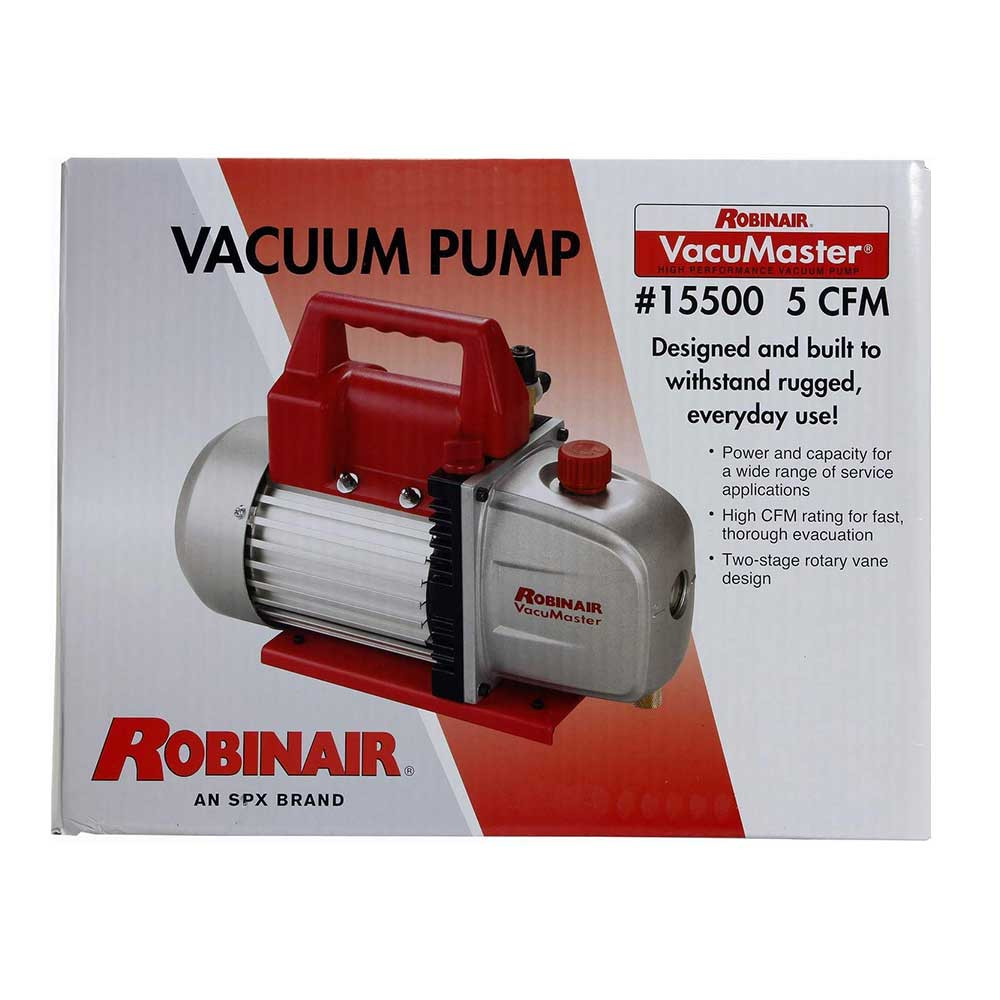 Robinair 15500 Vacuum Pump 110 5 CFM 2 Stage JB Tools