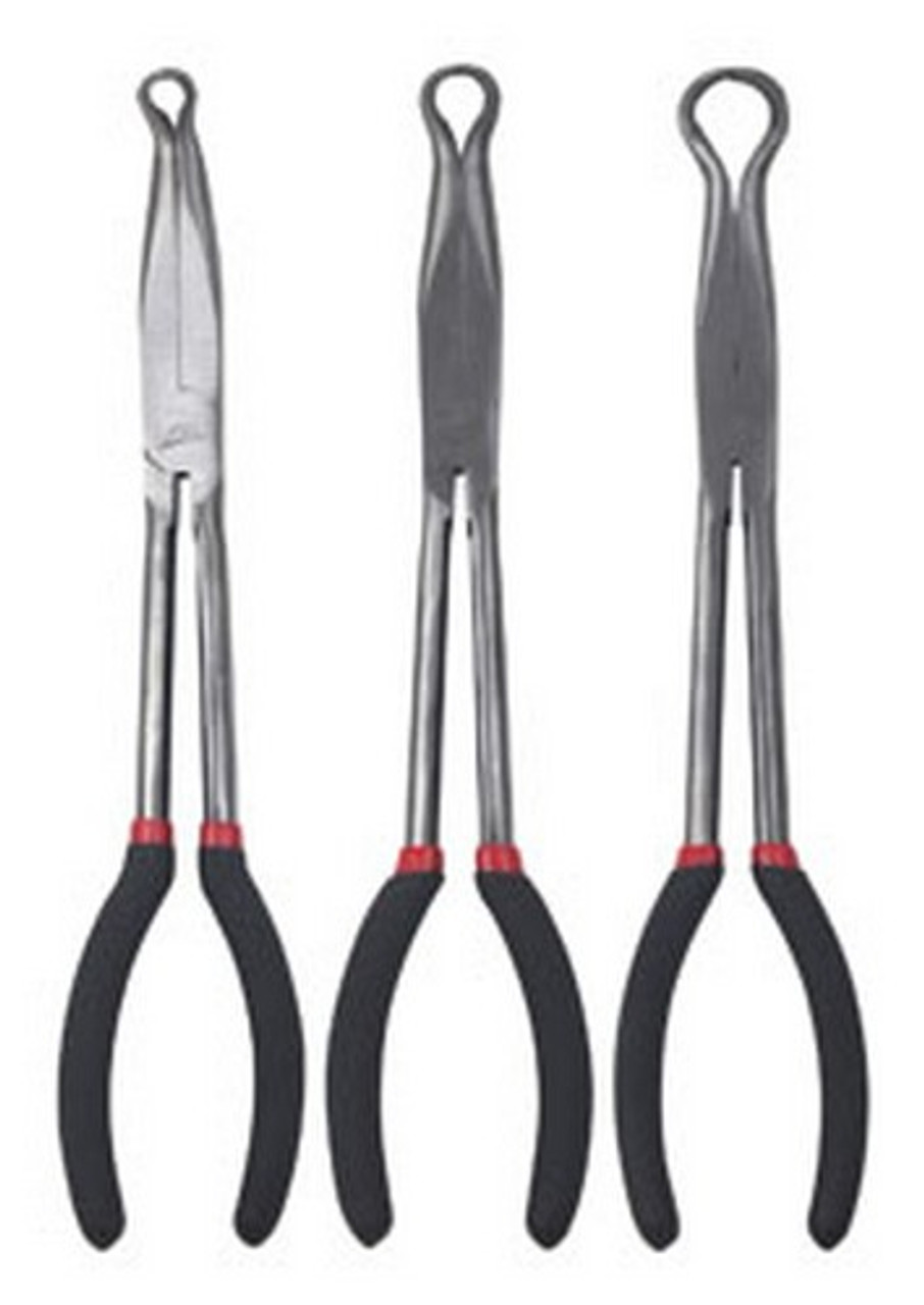 ATD Tools 813 3 PC Long 11 in Ring Nose Pliers Set