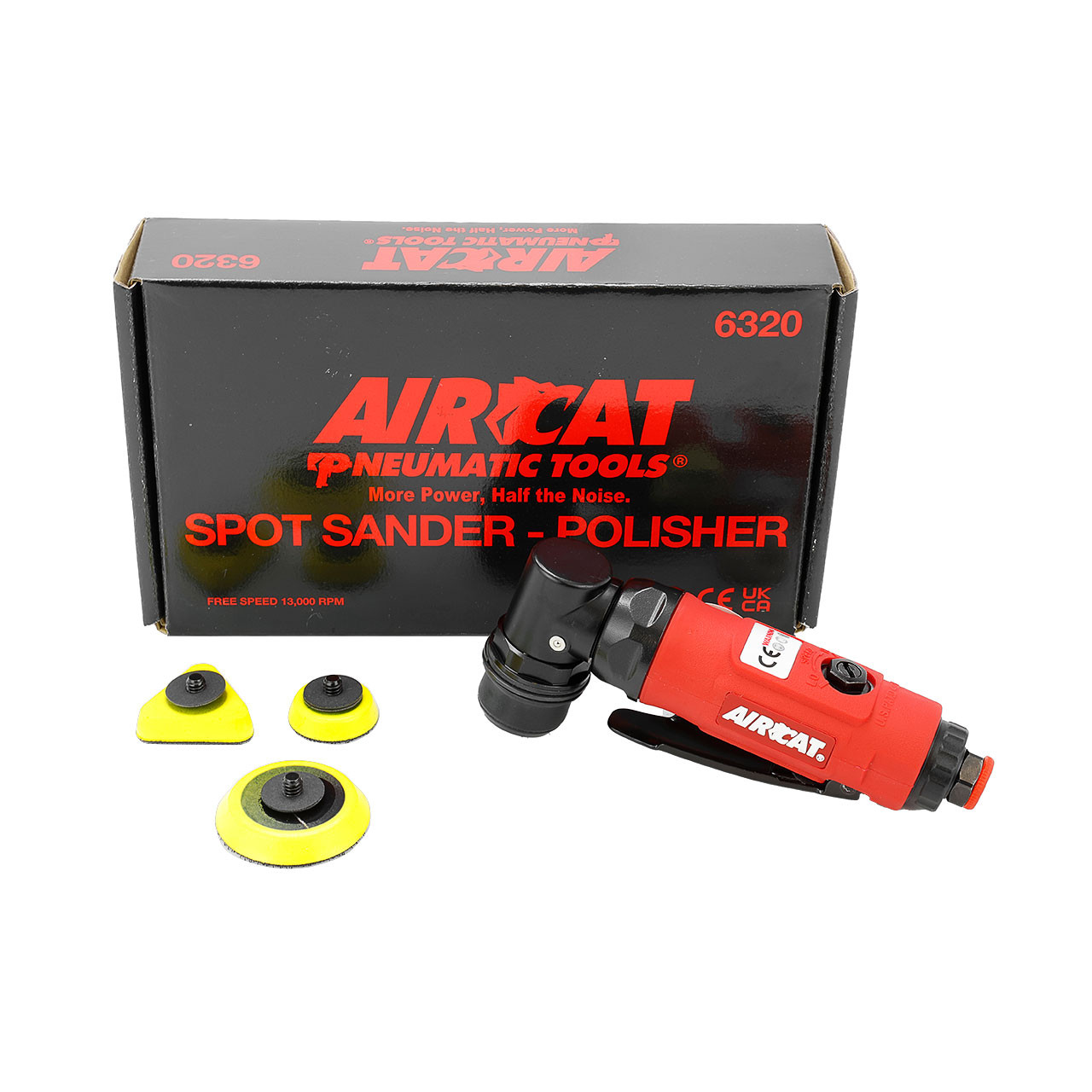 Aircat 6320 Air Spot Sander w/Accessories in Kit Box | JB Tools