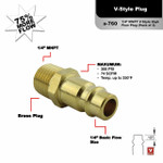 MILTON-INDUSTRIES S-761-1 Spina Femmina, Highflowpro Stile V, Acciaio, 1/4 Di Pollice FNPT, 10 Pezzi - Foto 8