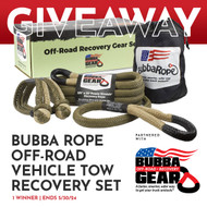 Win een Bubba Rope uitrustingsset tijdens onze offroad-weggeefactie van mei!