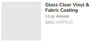 DupliColor 11oz Gloss Clear Vinyl & Fabric Paint (HVP115) JB Tools