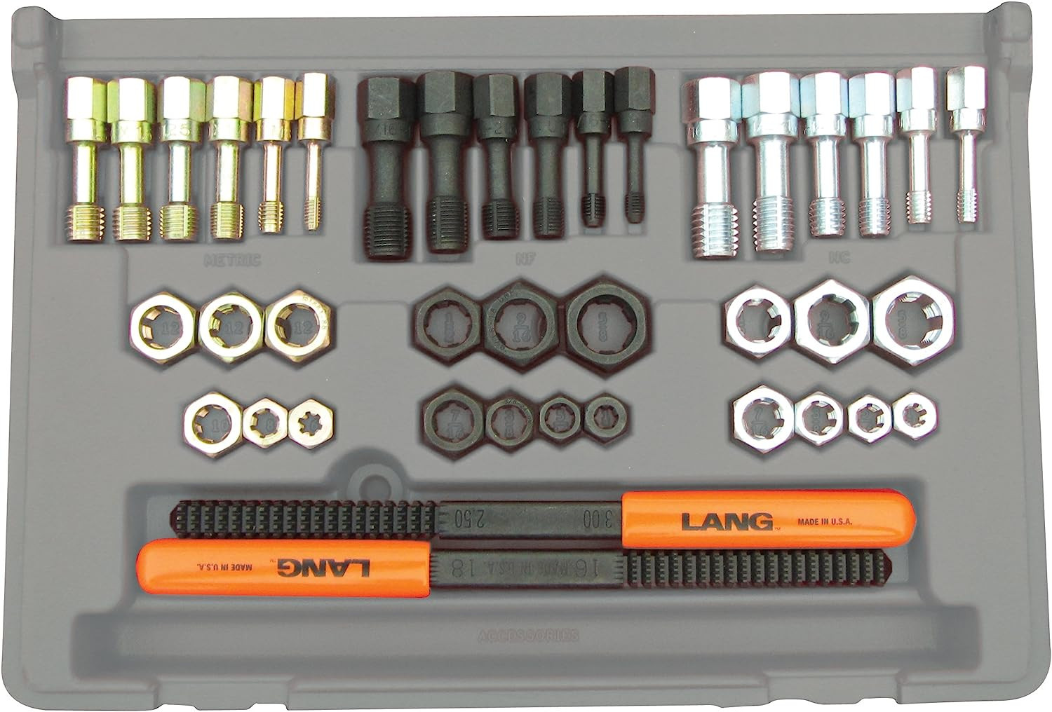 Lang Tools 40-Piece SAE & Metric Thread Restorer Kit (972) | JB Tools