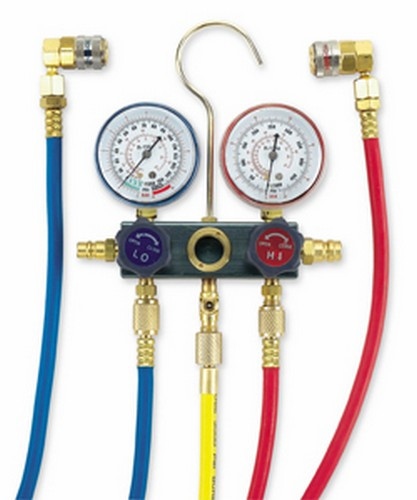 FJC 6761B Aluminum Block Manifold Gage Set