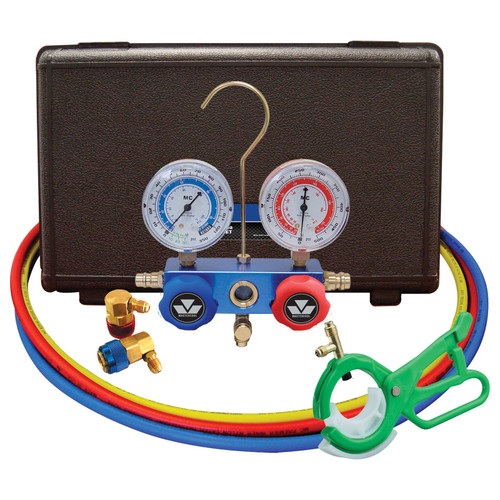 Mastercool R134a Manifold Gauge Set With Side Mount Can Tap Valve (89660-PRO5)
