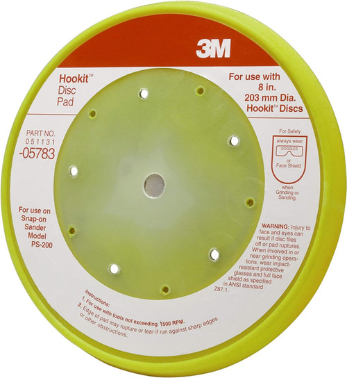 3M 5783 Hookit Pad D/F, 8 in x 5 bolt hole