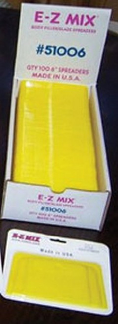 EZ Mix 51006 Esparcidores de masilla/esmalte de plástico, esparcidores de masilla/esmalte para carrocería de 6"