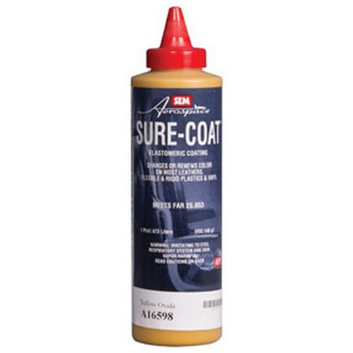 SEM Paints 16598 Sure-Coat- Yellow Oxide, 1-Pint Bottle