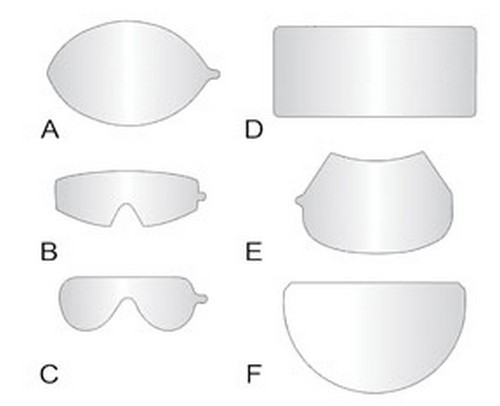 SAS Safety 1400-95 Peel-Off Lens Covers for Fullface Respirators - 25 pc.