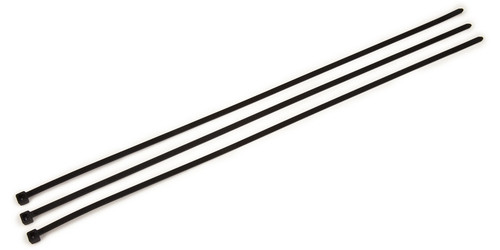 3M 59312 Light Heavy Duty Cable Tie, Black, Nylon, 120 lbs. tensile strength, 0.298 inch x 15.0 inch