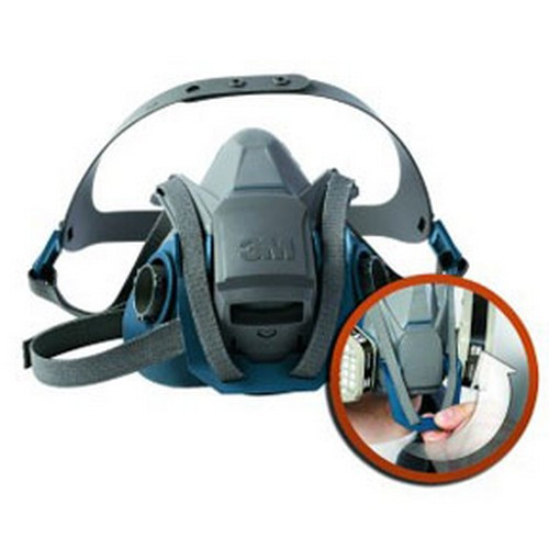 respirateur réutilisable à demi-masque à verrouillage rapide et confort robuste 3M 49492, grand