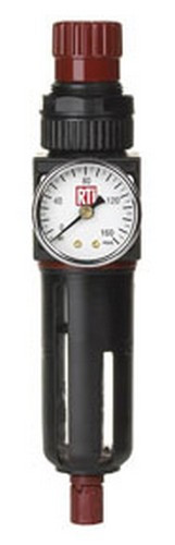 Reading Technologies Inc. FR250G Filter/Regulator with Gauge, 1/4"