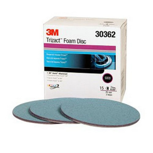 3M 30362 Trizact Hookit Foam Disc, 3 inch, 5000 grit