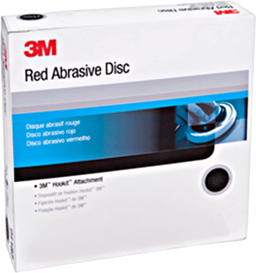 3M 1262 Red Abrasive Hookit Disc, 01262, 6 in, 40D, 25 discs per box