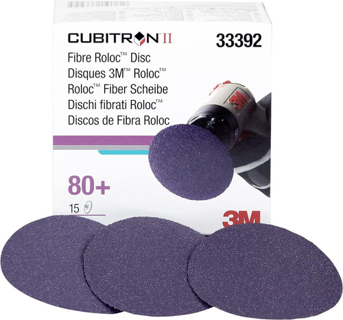 3M 33392 3" Cubitron II Fibre Roloc 80+ Grade Disc