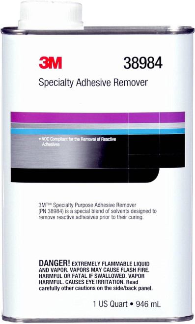 3M 38984 Specialty Adhesive Remover, 1 quart