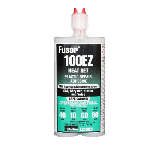 Lord Fusor 100EZ EZ Adhesivo de reparación de carrocería de plástico (fijado por calor), 7.1 oz.