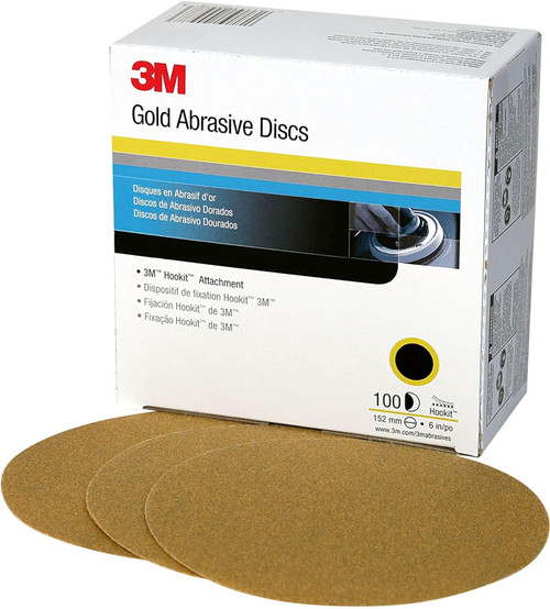 3M 970 Hookit Finishing Film Disc 00970, 6", P800, 100 discs/bx