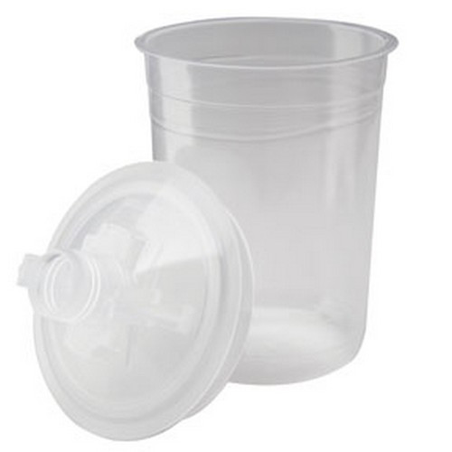 3M 16114 PPS Mini Lids and Liners, 6 fl oz, 50 per kit