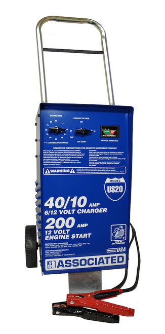 Associated US20 Wheel Charger Analyzer (6-12V, 40-40-10 Amps, 200A Boost)