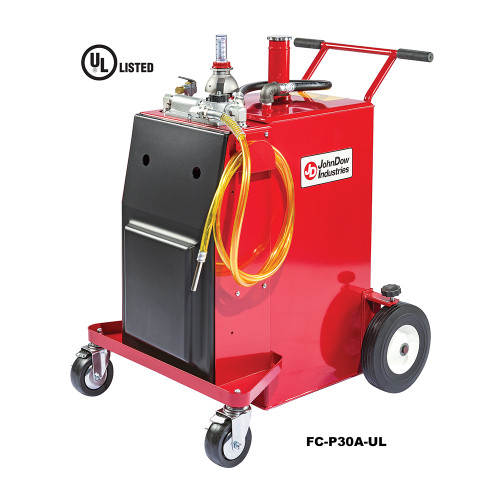 John Dow FC-P30A-UL 30-Gallon UL Listed Steel Gas Caddy - Air Operated