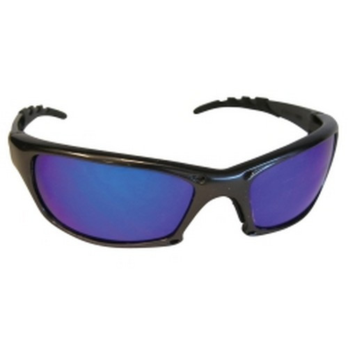 SAS Safety 542-0309 GTR Safety Glasses with Charcoal Frame and Purple Haze Mirror Lens in Polybag