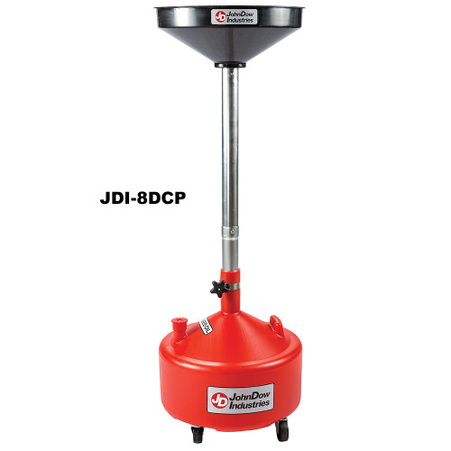 John Dow 8 Gallon Portable Oil Drain with Easy Viewing Tank (JDI-8DCP)