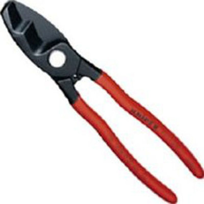 Knipex 8’’ Double Jaw Cable Shear 9511200 - For Clean Cable Cutting (9511200)