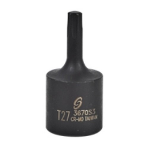 Sunex Tools 3670S3 3/8" Drive Internal Star Impact Socket, T27