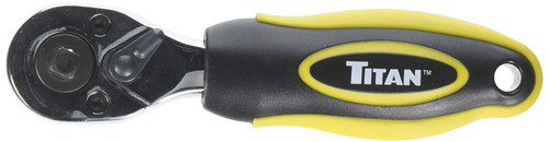 Titan Tools Stubby Ratchet 72-Tooth Dual Head 1/4" & 3/8" Drive (12050)