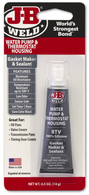 J-B Weld 31310 Clear ll-Purpose RTV Silicone Sealant and Adhesive