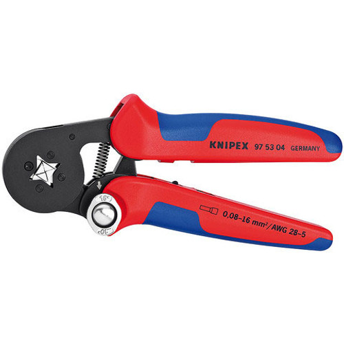 Knipex 975304 Self-Adjusting Crimping Pliers For End Sleeves With Lateral Access 7 1/4 In