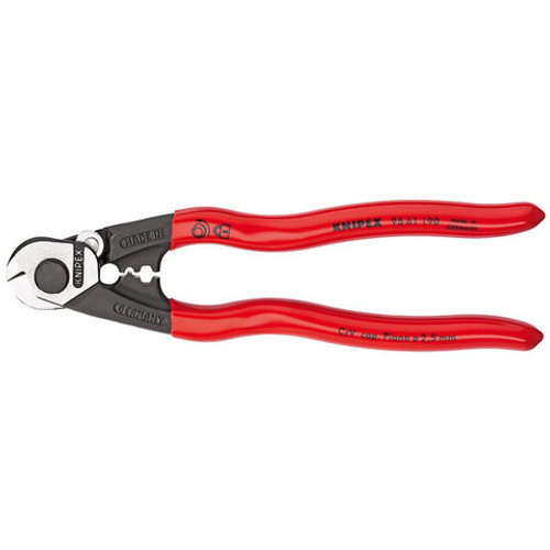 Knipex 9561190SBA Bowden Cable Cutter Plastic Coated 7 1/2 In