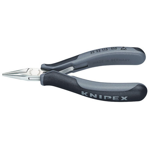 Knipex 3522115ESD Electronics Pliers Esd With Multi-Component Grips 4 1/2 In