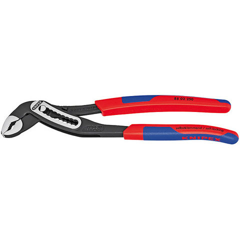 Knipex 8802180 Alligator® Water Pump Pliers With Multi-Component Grips 7 1/4 In
