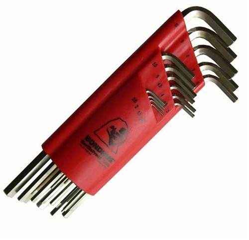 Bondhus 35392 5-Piece Micro Mini Metric Hex L-Wrench Set – 2mm To 0.71mm, Made In USA, Lifetime Warranty