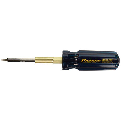 Picquic 88102 Carded Mariner 7 Bit Multi Bit Screwdriver Corrosion Resistant